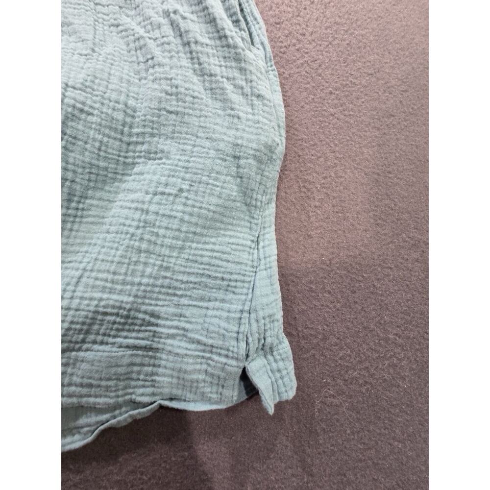 J Crew Dress Women Large Blue Double Gauze Pocket Tunic Coastal Boho A009980 - Picture 7 of 11